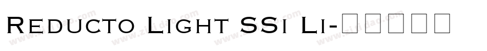 Reducto Light SSi Li字体转换